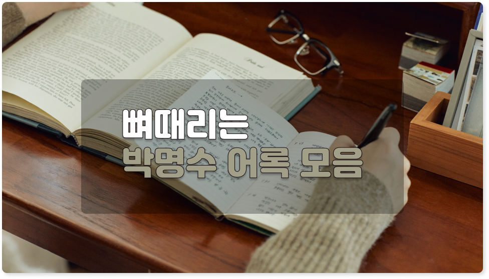 박명수 어록